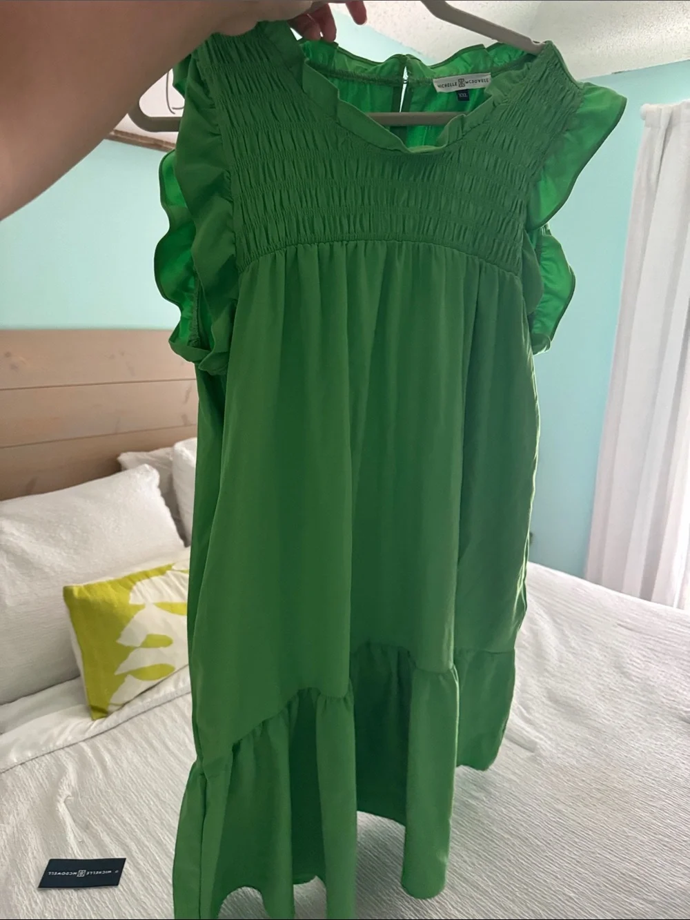 NWT Michele McDowell green dress 2x